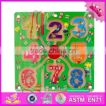 2017 New Product Kids Educational Toy Wooden Magnetic Maze Puzzles W11H017 photo-3