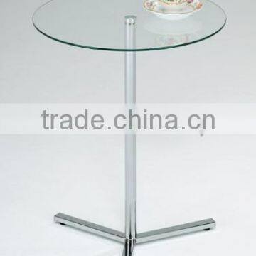 Tempered Glass Modern Design Metal Magazine Rack Small Design Table photo-4