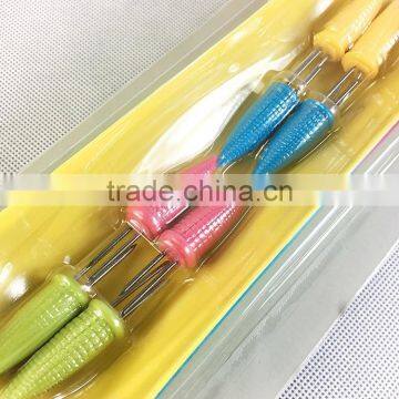 CH-4088 Set Of 12 Corn Cob Dishes And Corn Holders photo-2