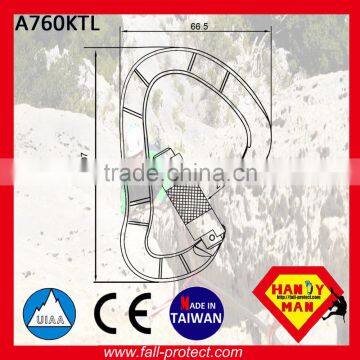 25KN Aluminum Material Mountain Climbing Carabiner With Twist Lock photo-3