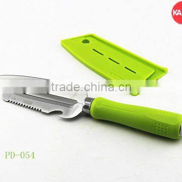 PD-054 4 in 1 multi function kitchen knife with peeler and scraper apple peeler corer slicer with safe protector