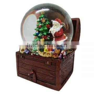 Music snow globe with LED light