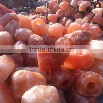 Glowing Himalayan Crystal Rock Salt Lamp With Cord and Bulb photo-2