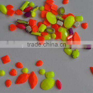 New Arrival Neon color rhinestones sew on stone for clothing