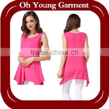 Top Quality Leteste Design Lady Chiffon Top Wholesale photo-6