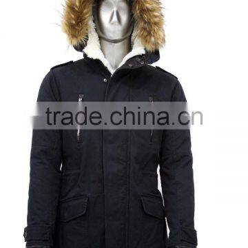 Cotton parka jacket for men