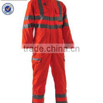 high vis work clothing safety reflective working coverall