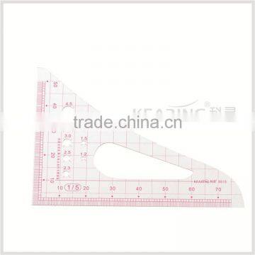 Kearing high quality 1.2mm thickness Scale Rulers sandwich printing plastic rulers1:5 #8515