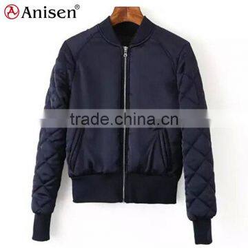 Alli Baba Black Custom Quilted Windproof Fleece Men Coat photo-2