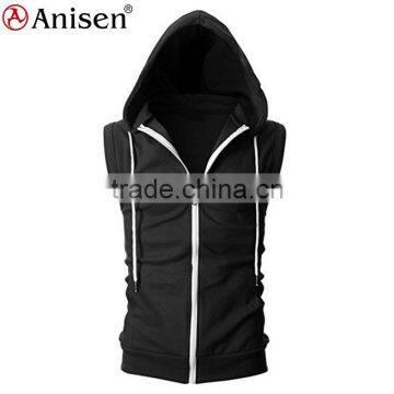 oem wholesale fashion design men hooded vest