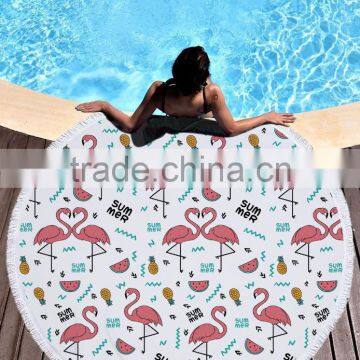 Custom Printed Good Quality Round Towel Printed Many Color Round Beach Towel photo-2