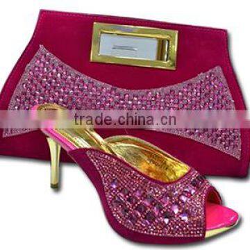 Shanghai Bestway Genuine Leather Italian Matching Shoes and Bags Women