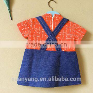 New Fashion Wholesale Newborn Clothes Latest Children Dress Designs Floral Baby Dress Girl t Shirt Suspender Skirt Girls Dress photo-4