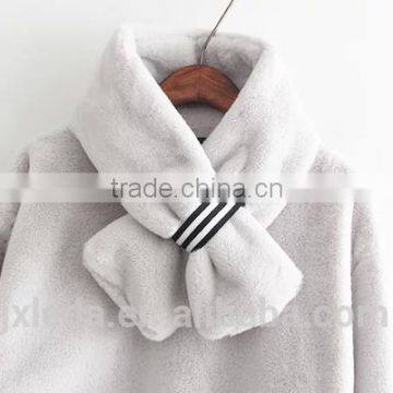 100%cotton Thick Warm Pullover Hoodie With Scarf photo-2