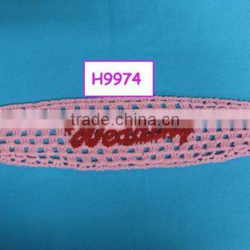 Hot Sale Machine Crochet Lady's Hairband With Letter photo-1