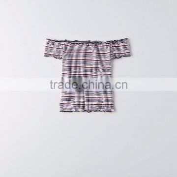 MGOO Wholesale Wrapped Chest Women Tunic Tops Stripe Printing Hot Girls Sexy Tank Top photo-3