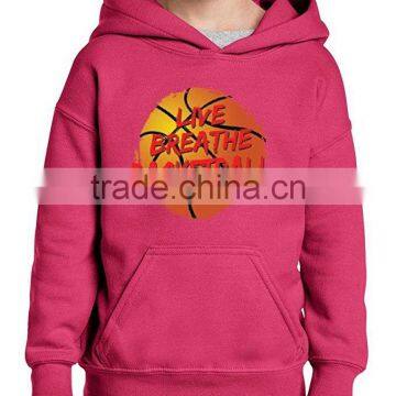 Blank Hoodie Sports Pullover Sweatshirt Kids Sports Wear Clothing Wholesale for Girls and Boys Kids Basketball Hoodies Custom photo-2