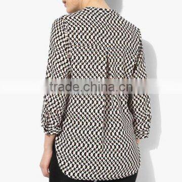 Latest Shirt Designs for Women Custom Sexy Ruffle Raglan Shirt photo-4