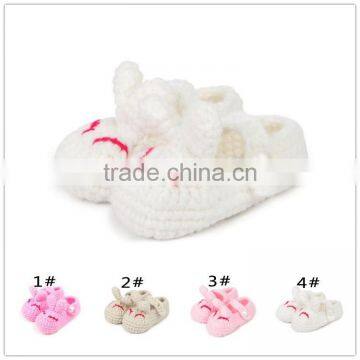 Sleepy Cat Type Hand Crochet Shoes for Baby