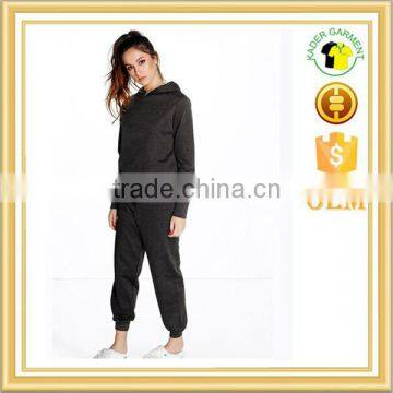 women plain hoody set blank tracksuit women sportswear