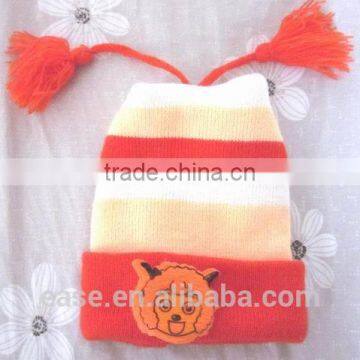 baby winter cute design sweater cap