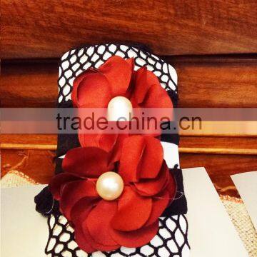 WS-40 2017 Fashion Fishnet Socks 2017 New Hot Women Sexy Lace Fishnet Net Plain Top-Ankle Short Socks With Flower photo-4