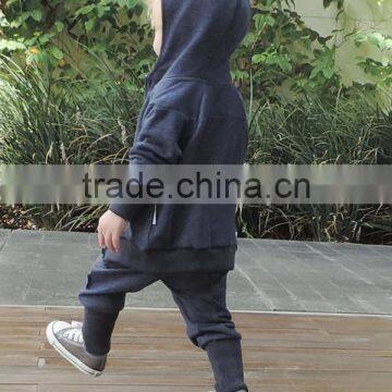 Wholesale Children's Boutique Clothing High Quality Children Clothes Custom Baby Boy Blue Zipped Hoodies photo-2