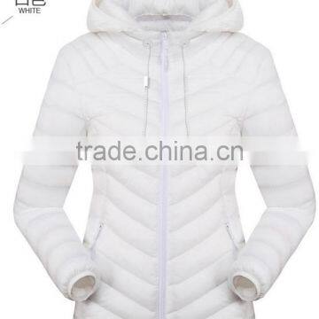 High Quality New Design Custom Ladies Winter Quilted Garment Ultra Light Western Down Jacket photo-3