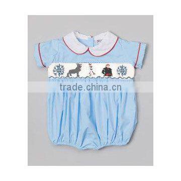 Frozen smocked boy bubble for infant toddler 2014