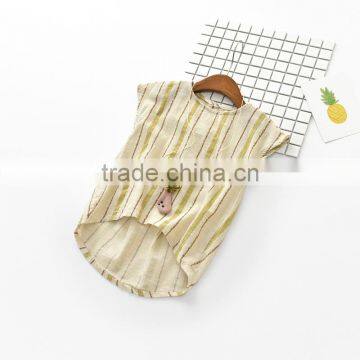 S33574W Children Lovely Summer Kids Baby Girl Floral Sleeveless Princess Vest Shirt photo-3