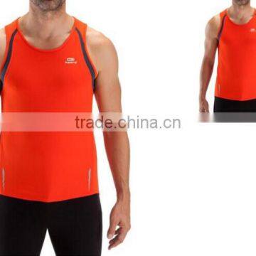 Custom CoolMax Dryfit Moisture Wicking Sleeveless Running Shirts for Men photo-5
