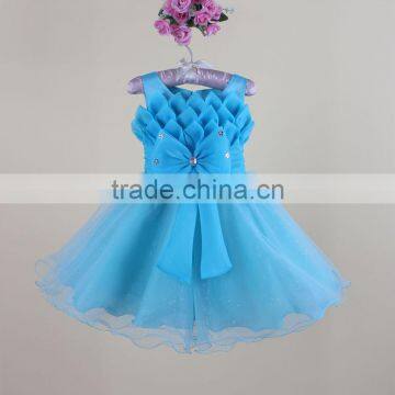 New Model Girl Sequin Tulle Fabric Flower Tutu Prom Dress Party Pleated Kids Dresses