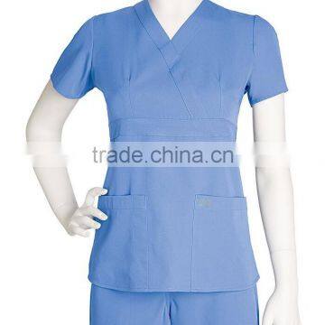 Many Color Available Custom Designer Medical Scrubs Nurse Dress for Women photo-4
