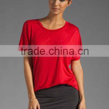 100% modal pocket woman t-shirt