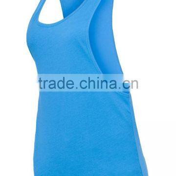 OEM Service Fashion Lady Long Loose Vest Top 100%cotton photo-3