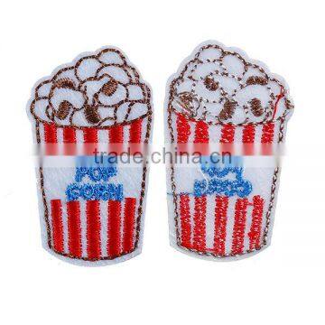 Polyester Appliques DIY Scrapbooking Craft Popcorn White & Red 50mm x 28mm photo-3