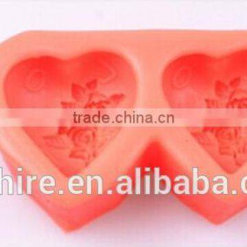 Silicone DIY 3D Double Rose Mold Cake Chocolate Decorating Baking Mould,diy Kitchen Silicone Cake Mould,soap Mold photo-3