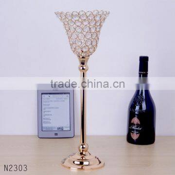 Hot Sale crystal candleholders wedding table decorations