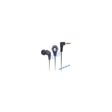 Black 3.5mm Skull In-Ear Headphone with Microphone(Lenth: 1.3m)