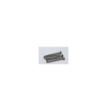 Bugle head drywall screws coarse thread zinc plated, black finish