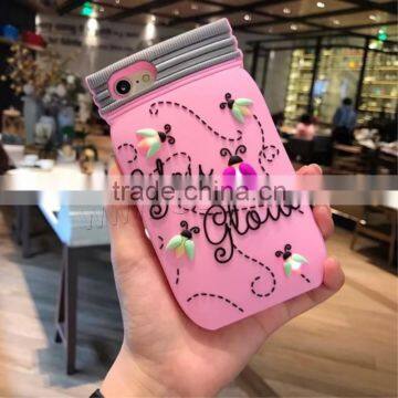 Phone accessory customized silicone led light phone case