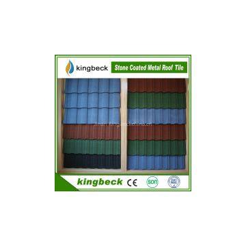 Stone coated metal roof tile