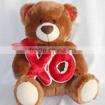stuffed plush teddy bear toys wholesale with bow