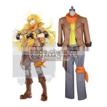 Custom Made Yang Xiao Long Male Version RWBY Cosplay Costume Suit Uniform Halloween Carnival Party Costume