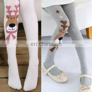 Children Tight Winter Stockings Thick Tights For Girls Pantyhose deer Cute Cartoon Full Foot Stocking From 2-13T