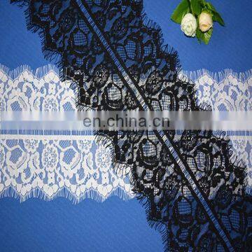 Cheap Black High Elastic Eyelet Knitting Lace and Decorative Lace Tape With 16 cm photo-2