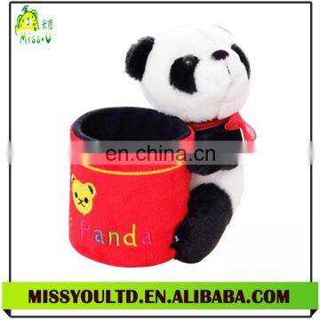 Custom plush panda pencil holder manufacturer