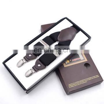 HOT SALE Adult Men's 4 Clips High Quality Solid Colors Suspenders photo-6