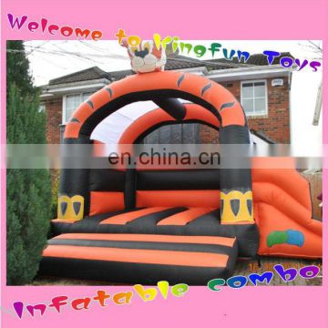 Tiger inflatable bouncy house combi