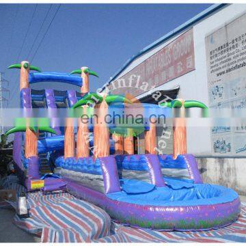 2017 new symphony inflatable slide China coconut tree used water slide inflatable for sale